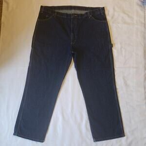 Dickies Dark Wash Denim Blue Carpenter Jeans 42 X 30